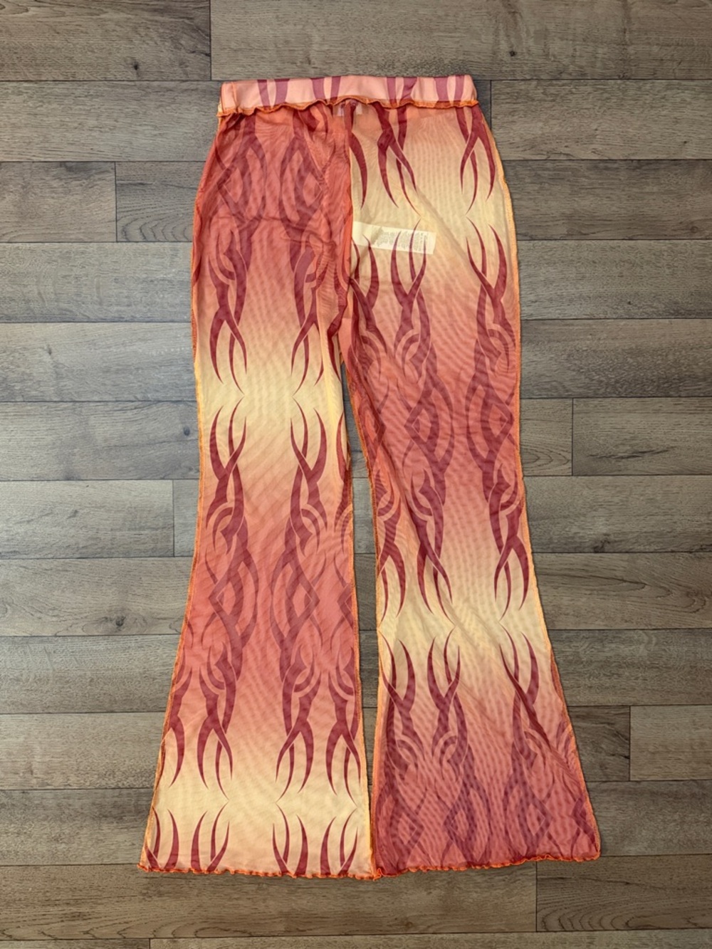 New Girl Order Size 14 Heartbreaker Mesh Flare Pants Festival Dolls Kill NGOrder - Picture 4 of 15